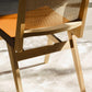 Donna Rattan Chair Armless in Cognac