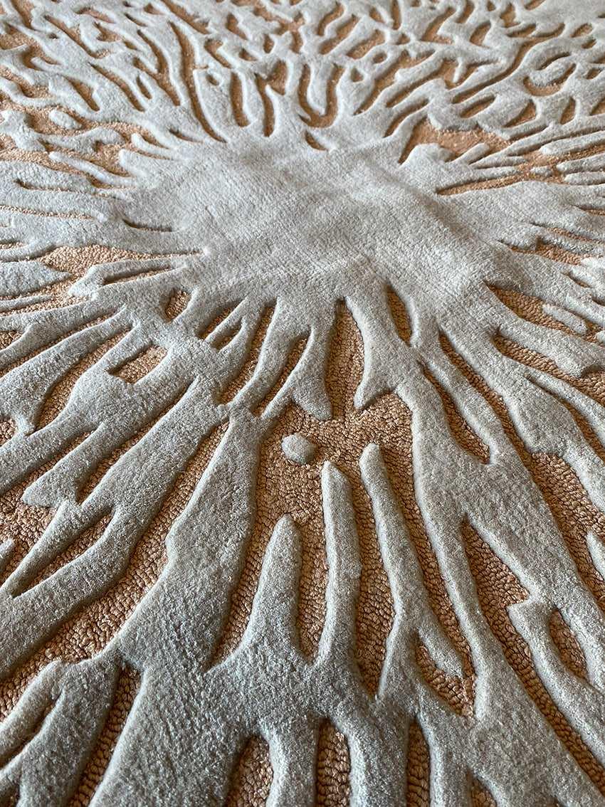 Loop Splatter (Terracotta) Carpet -  Cotton Silk - Zuma UAE